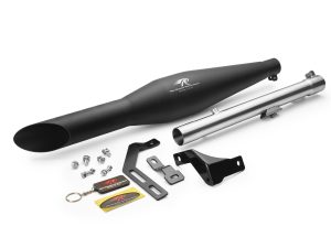 Red Rooster Rumbler Ace–Black Matte Exhaust for RE Classic Reborn 350 (post-2021 model)