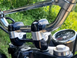 Image 1 Inch Handlebar Risers (Insert Type) for Interceptor 650 – Silver