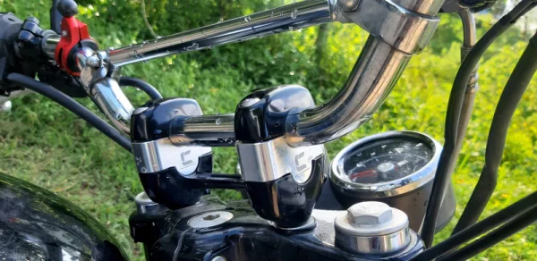 Image 1 Inch Handlebar Risers (Insert Type) for Interceptor 650 – Silver