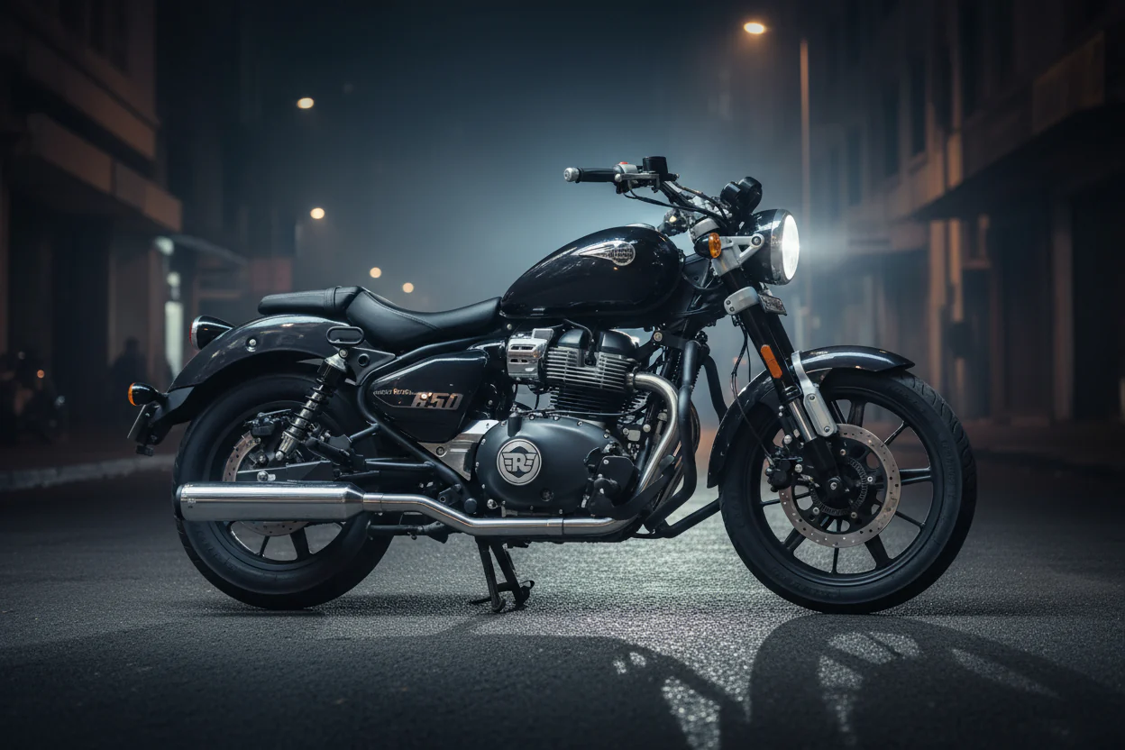 Royal Enfield Super Meteor 650 2 x 2 Full System Exhaust – SS Motocorp