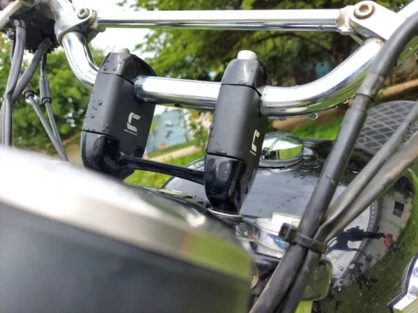 Image 2 Inch Handlebar Risers (Insert Type) for Interceptor 650 – Matt Black