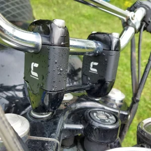 Image 2 Inch Handlebar Risers (Insert Type) for Interceptor 650 – Matt Black