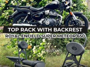 Image Top Rack With Pillion Backrest (small tray) For Royal Enfield Super Meteor 650 T-2 – ZI-8291