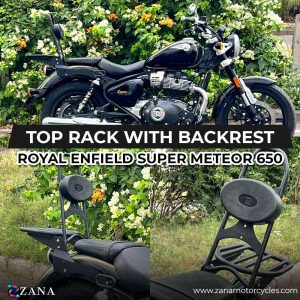 Image Top Rack With Pillion Backrest (small tray) For Royal Enfield Super Meteor 650 T-2 – ZI-8291