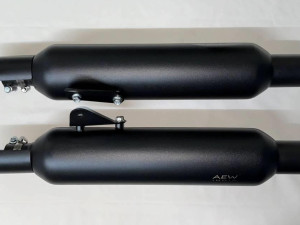 Image Aew TE 203 Performace Exhaust For Royal Enfield Shot Gun 650 – Black – 88122E