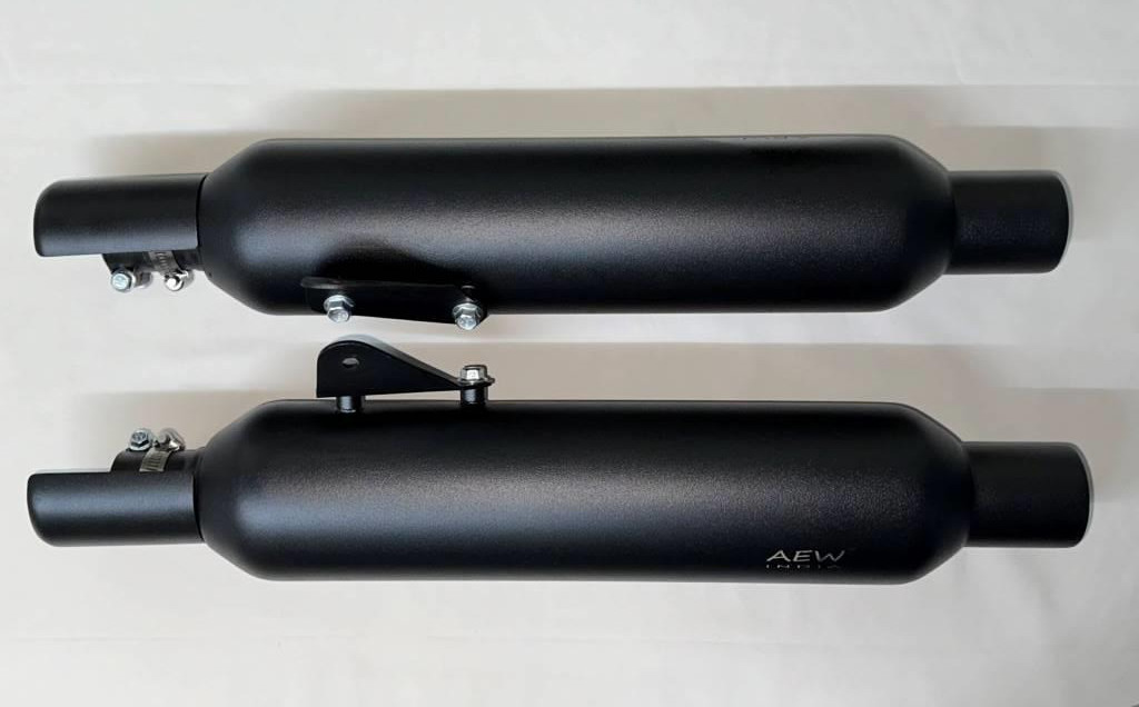 Image Aew TE 203 Performace Exhaust For Royal Enfield Shot Gun 650 – Black – 88122E