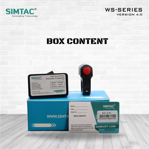 Image SIMTAC Plug & Play Hazard Module [V4.0] for RE Continental GT(BS4/BS6) Hazard Flasher/Adapter/Module-RE-WS4