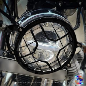 Image Black Head Light Grill Type-4A for Himalayan BS6 (2016-2020) & Himalayan BS6 (2021-22) by ZANA-ZI-8139