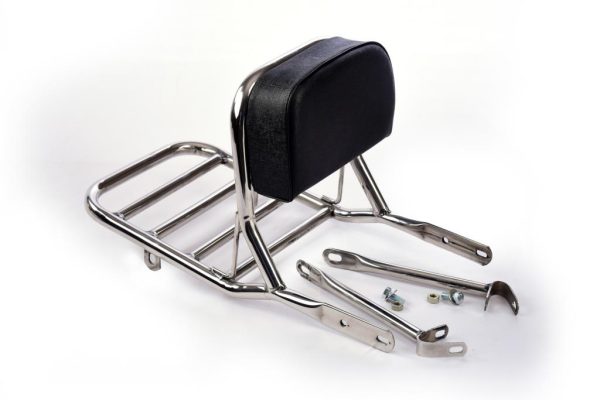 Image Bullet Backrest with Carrier Pipe in Stainless Steel – BR0057A