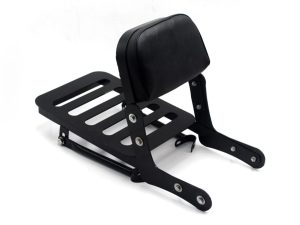 Image Bullet Backrest with Carrier Plate in Mild Steel Black Powder Coated – BR0066