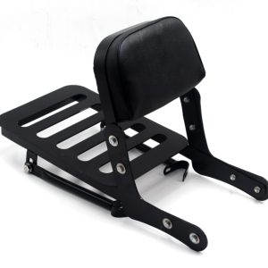 Image Bullet Backrest with Carrier Plate in Mild Steel Black Powder Coated – BR0066