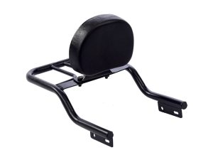 Image Bullet Stainless Steel Backrest With Pu Seat – Black Powder Coated – BR00155B