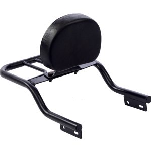 Image Bullet Stainless Steel Backrest With Pu Seat – Black Powder Coated – BR00155B