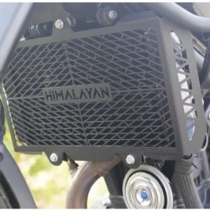 Image CRISS CROSS Radiator Guard for Himalayan 450 – Mild Steel – Carbon Racing