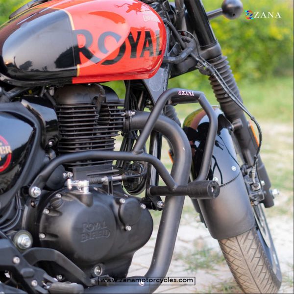 Image ZANA Crash Guard with Slider Black for Royal Enfield Hunter 350 – ZI-8251