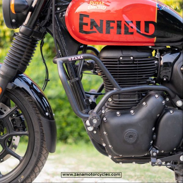 Image ZANA Crash Guard with Slider Black for Royal Enfield Hunter 350 – ZI-8251