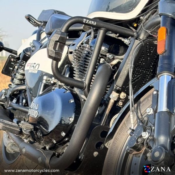 Image Zana Crash Guard for Royal Enfield Shotgun 650 Type 2 with Slider Black MS – ZI-8459