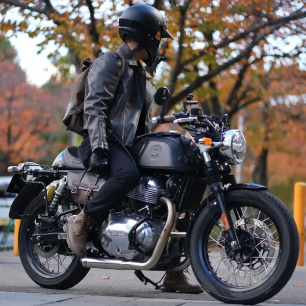 Royal Enfield-2 x 2 Full System Exhaust with SHORT CANS – Interceptor 650 / Continental GT650 – SS Motocorp — изображение 2