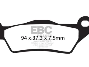 Image EBC Brake Pads for RE Super Meteor 650 FA181HH – Rear
