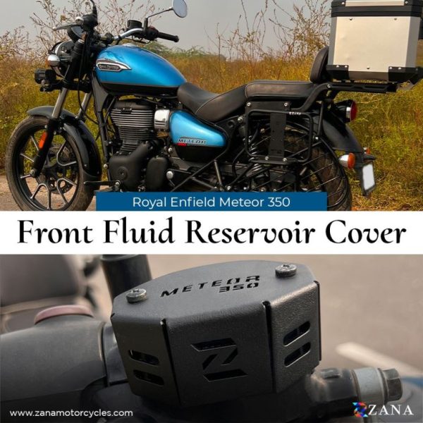 Image ZANA Front Fluid Reservoir Cover – Aluminium For Meteor 350 ZI-8398