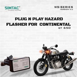 Image SIMTAC Plug & Play Hazard Module [V4.0] for RE Continental GT(BS4/BS6) Hazard Flasher/Adapter/Module-RE-WS4