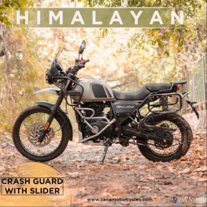 Image HIMALAYAN BS6 (2021-22) CRASH GUARD WITH SLIDER SILVER – ZI-8148