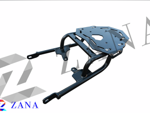 Image Himalayan(2016-2021) Matt Black Top Rack with Aluminum Plate Compatible with Pillion Backrest T-2 – ZANA, ZI-8039