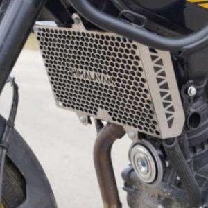 Image HIVE Premium Stainless Steel Radiator Guard for Himalayan 450 – Carbon Racing