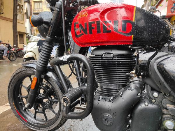 Image Royal Enfield Hunter Slider Guard (Stainless-Steel + Black Powder Coated)