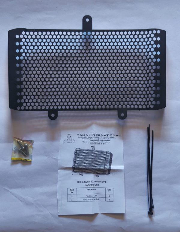 ZANA Radiator Grill for RE Guerrilla 450 (Honeycomb Black Texture) – Type-1- ZI-8438 — изображение 5