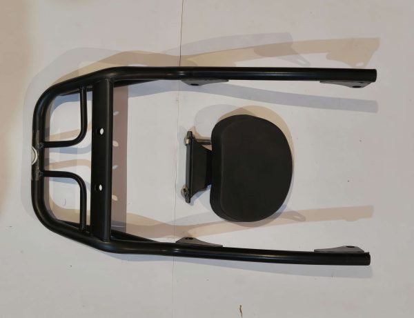 Super Meteor 650 Resto Top Rack Back Rest Stainless Steel – Black — изображение 4