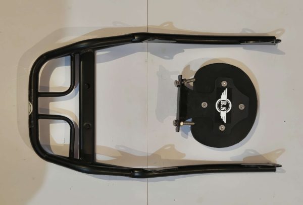 Super Meteor 650 Resto Top Rack Back Rest Stainless Steel – Black — изображение 3