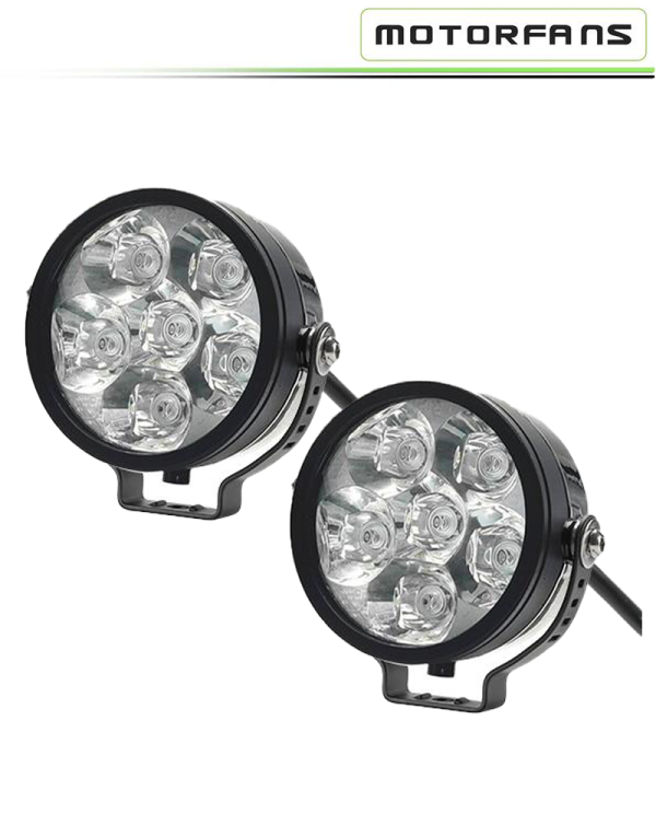 Image Motorfans L6R V3 50W Fully Dimmable 6500K 6000LM Combo/Spot Beam LED Auxiliary Light- Driving Combo