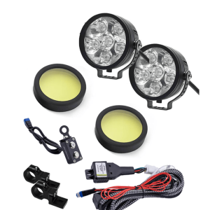 Image Motorfans L6R V3 50W Fully Dimmable 6500K 6000LM Combo/Spot Beam LED Auxiliary Light- Driving Combo