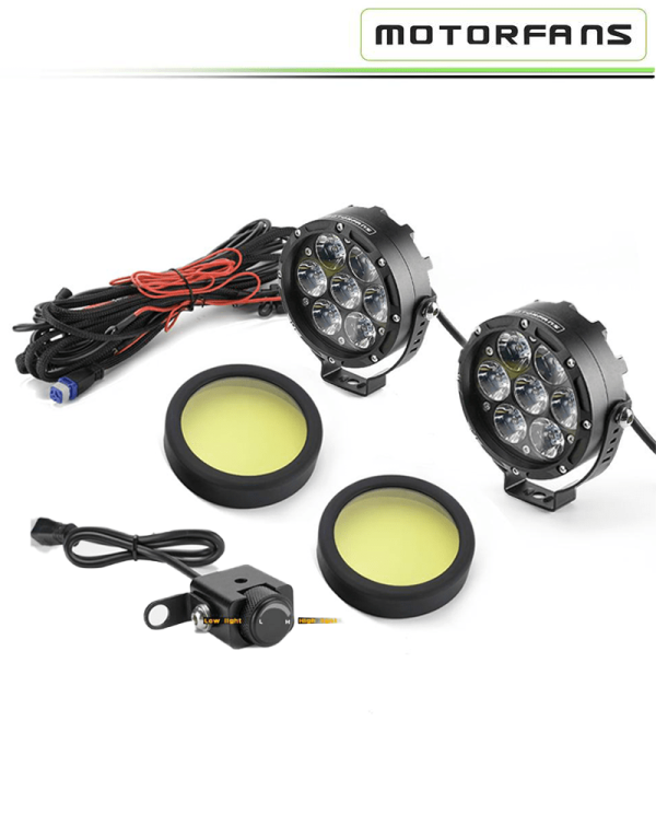 Image Motorfans L7 65W Fully Dimmable 6500K 7500LM Spot Beam LED Auxiliary Light – Spot