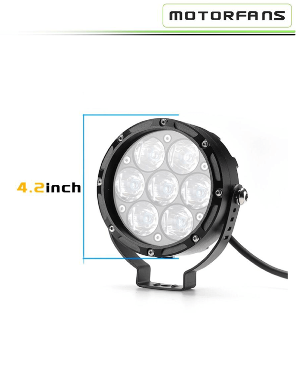 Image Motorfans L7 65W Fully Dimmable 6500K 7500LM Spot Beam LED Auxiliary Light – Spot