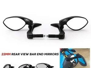 Image Lever Guard with Rear View Mirror for 22 mm handlebar