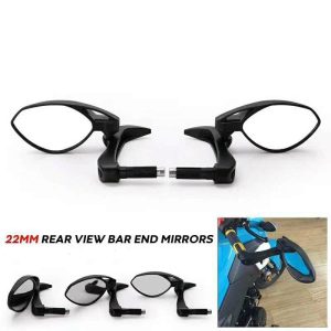 Image Lever Guard with Rear View Mirror for 22 mm handlebar