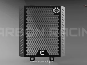 Image Matt Black Premium Radiator Guard for GT 650 and Interceptor 650 – Carbon Racing