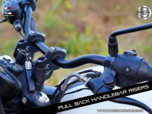 Image Pull Back Handlebar Risers – Hunter 350 – Carbon Racing
