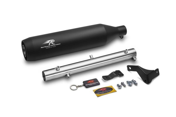 Image Red Rooster Polestar Pro Black Matte Exhaust for RE Classic 350 Reborn