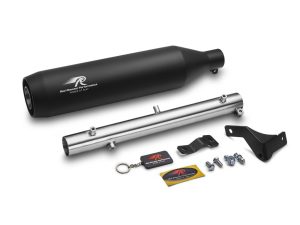 Image Red Rooster Polestar Pro Black Matte Exhaust for RE Meteor 350