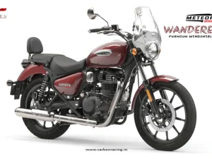 Image Premium Clear Windshield for Royal Enfield Meteor 350 – Carbon Racing