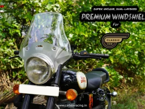 Image Premium Windshield for Royal Enfield Classic/Standard/Bullet – Clear