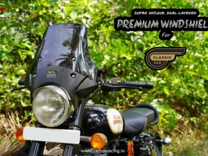 Image Premium Windshield for Royal Enfield Classic/Standard/Bullet – Smoked