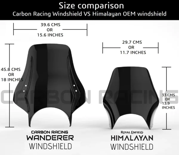 Image Premium Windshield for Royal Enfield Classic/Standard/Bullet – Smoked