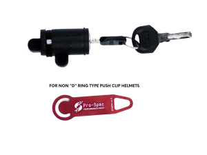 Image ProSpec Easy Tags Helmet Lock – Push Clip Helmets