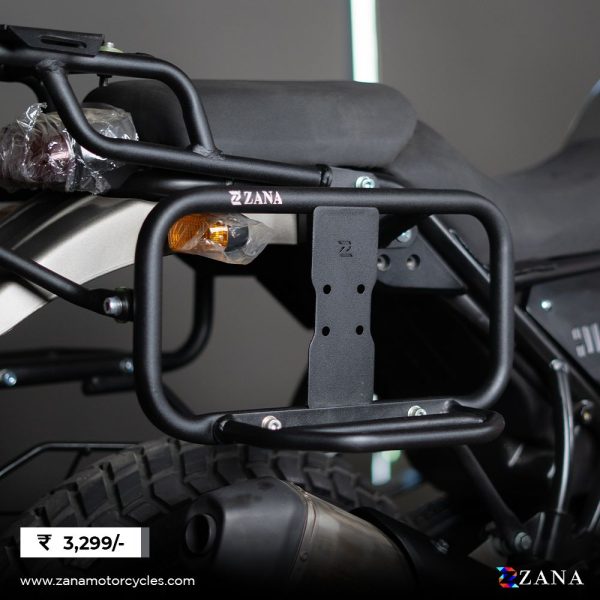 Image RE Himalayan(2016-22) Saddle Stays with Exhaust Sheild with Jerry Can Mounting Texture Matt Black by ZANA – ZI-8133