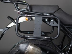 Image RE Himalayan(2016-22) Saddle Stays with Exhaust Sheild with Jerry Can Mounting Texture Matt Black by ZANA – ZI-8133