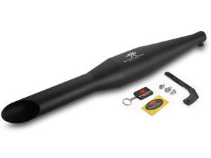 Image Red Rooster Rumbler–Black Matte Exhaust for Royal Enfield Thunderbird 350